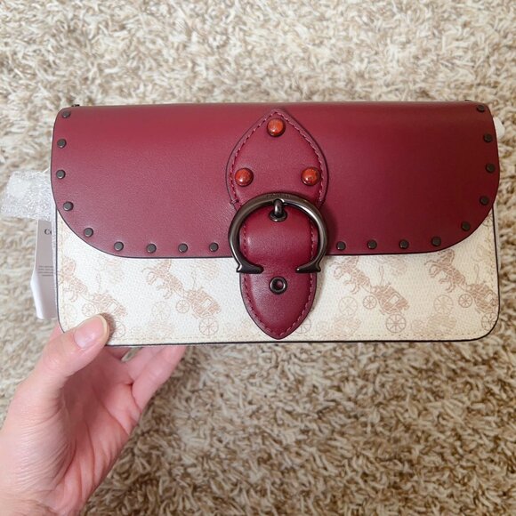 Coach Beat Crossbody Clutch With Horse And Carriage Print - Picture 2 of 8